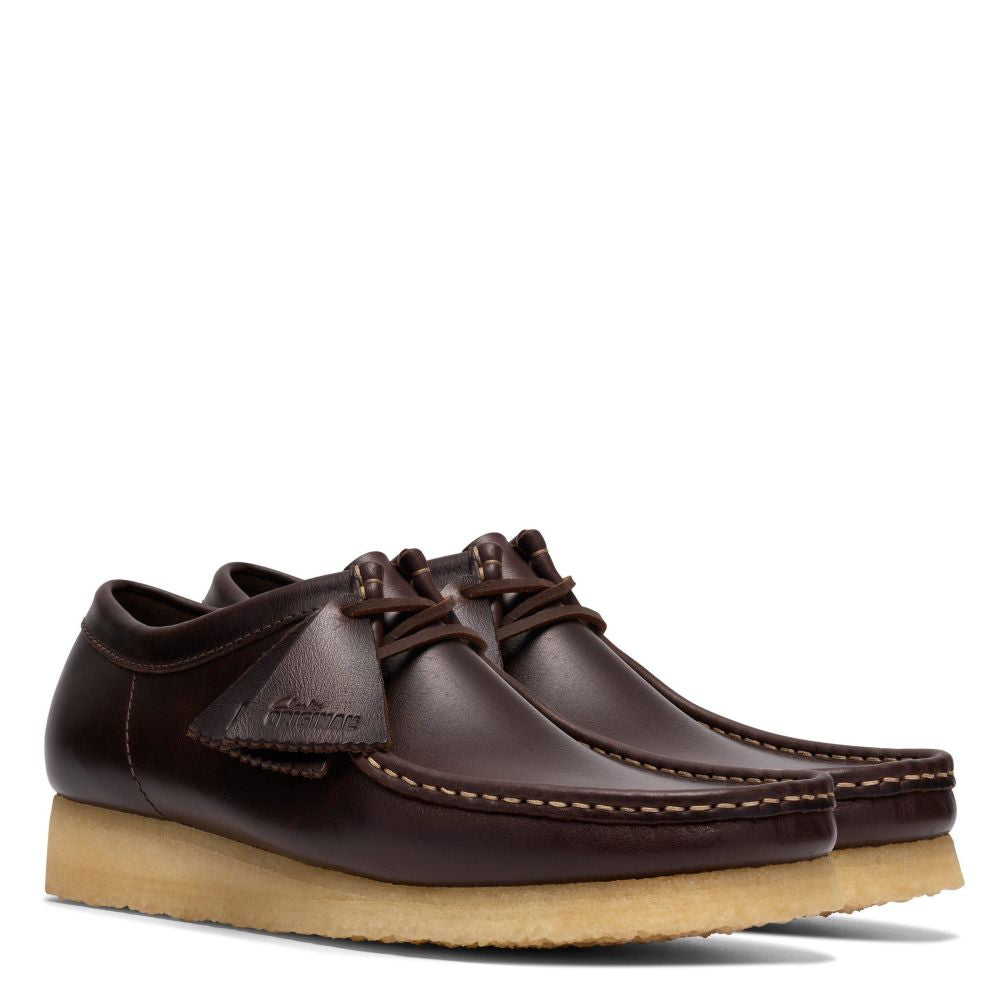 Clarks Men's Wallabee in Dark Brown Leather