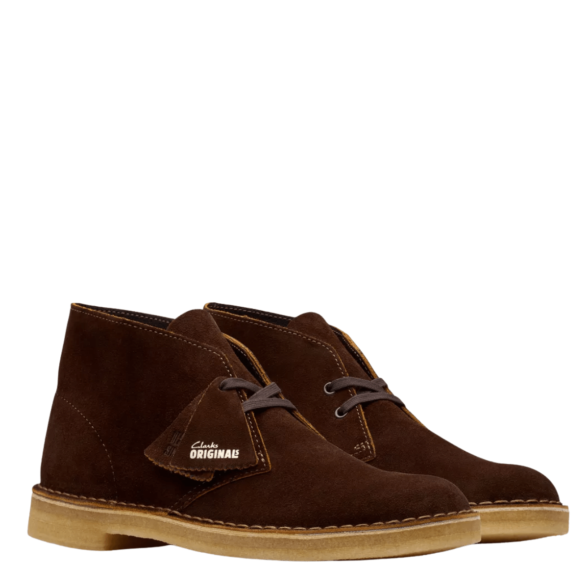 Clarks Men's Desert Boot in Brown/Chestnut Suede - Getoutside Shoes