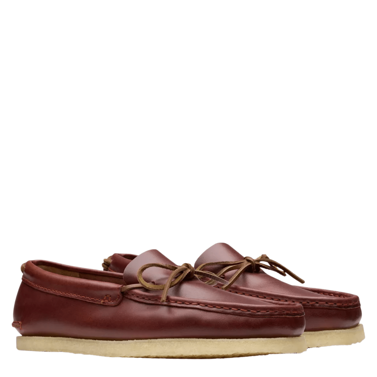 Clarks Men's Godney Mocc in British Tan Leather - Getoutside Shoes