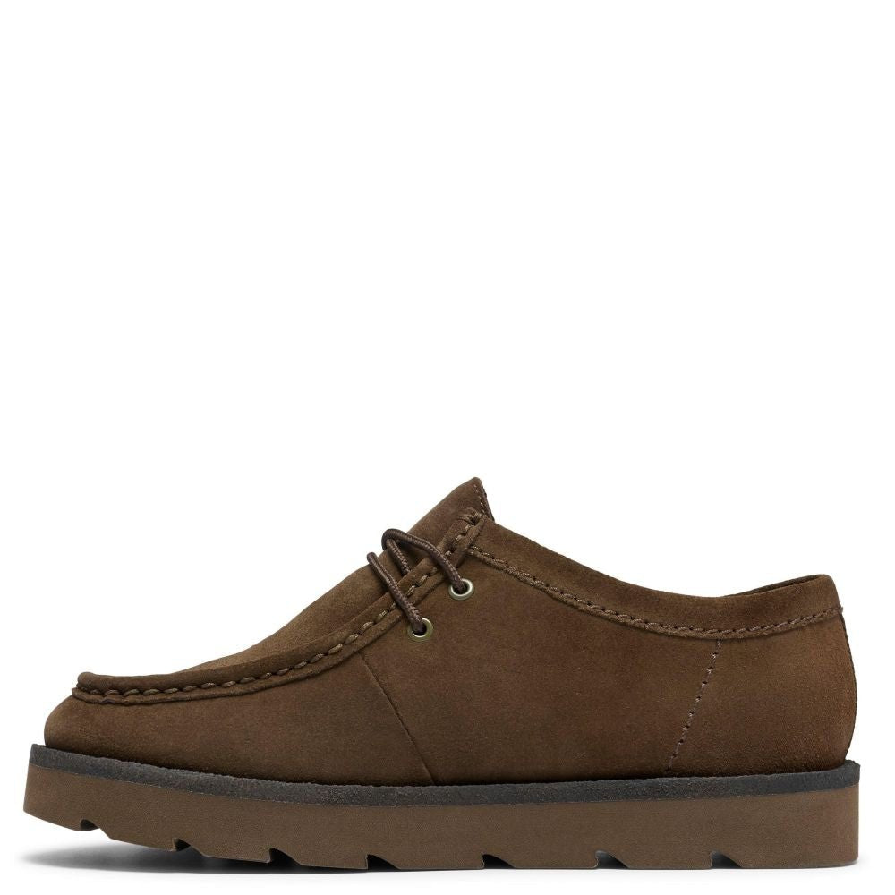 Clarks Men's Meare Walla in Dark Olive Suede - Getoutside Shoes