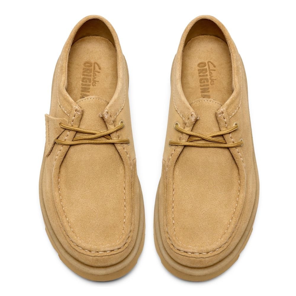Clarks Men's Meare Walla in Maple Suede - Getoutside Shoes