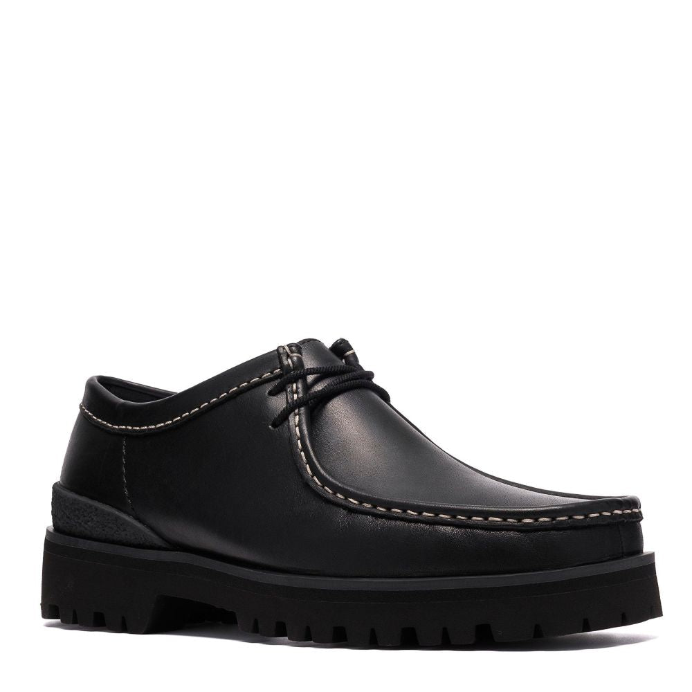 Clarks Men's Walla Yukoner in Black Leather - Getoutside Shoes