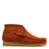 Clarks Men's Wallabee Boot in Orange Suede - Getoutside Shoes