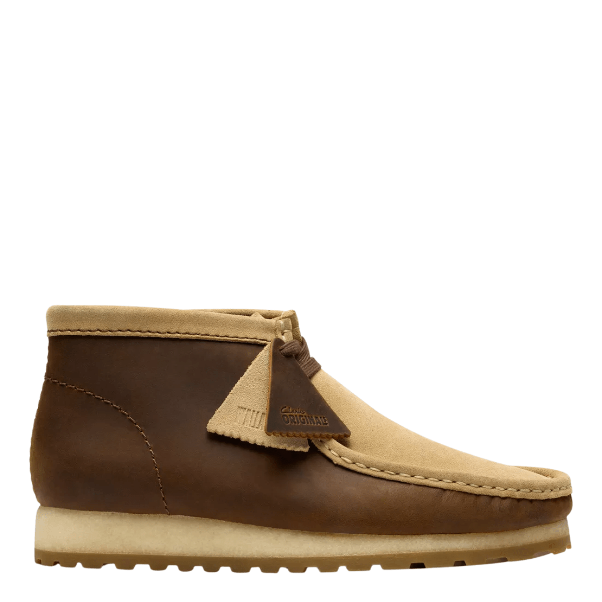 Clarks Men's Wallabee Boot RB in Beeswax Combination - Getoutside Shoes