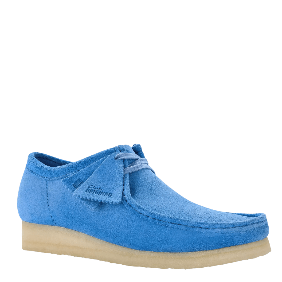 Clarks Men's Wallabee in Blue Suede | Getoutsideshoes.com