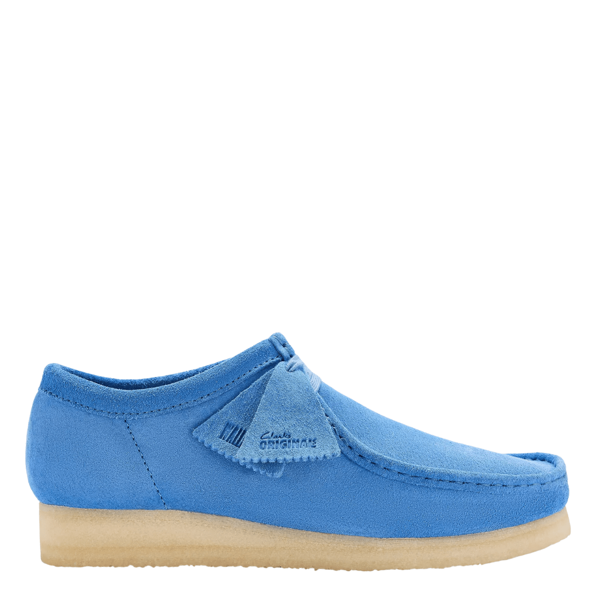 Clarks Men's Wallabee in Blue Suede - Getoutside Shoes