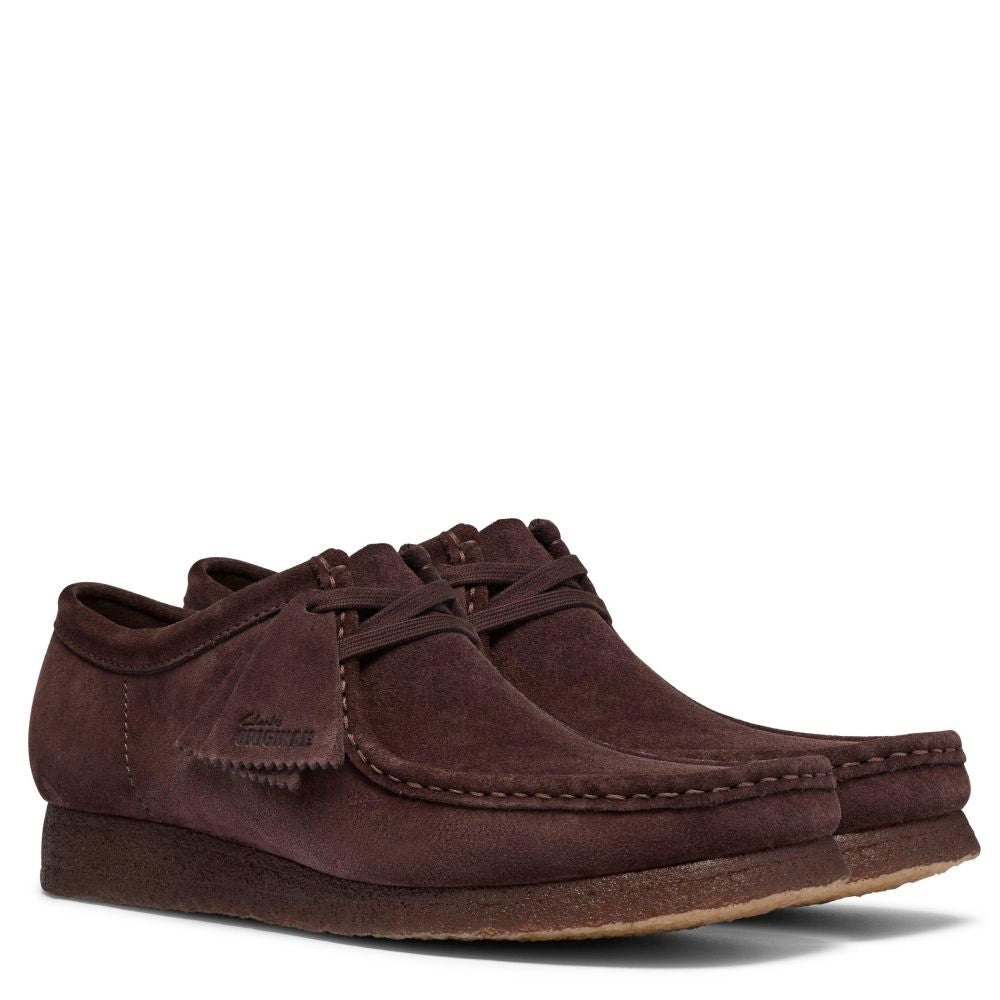 Clarks Men's Wallabee in Chocolate Suede - Getoutside Shoes