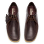 Clarks Men's Wallabee in Dark Brown Leather - Getoutside Shoes