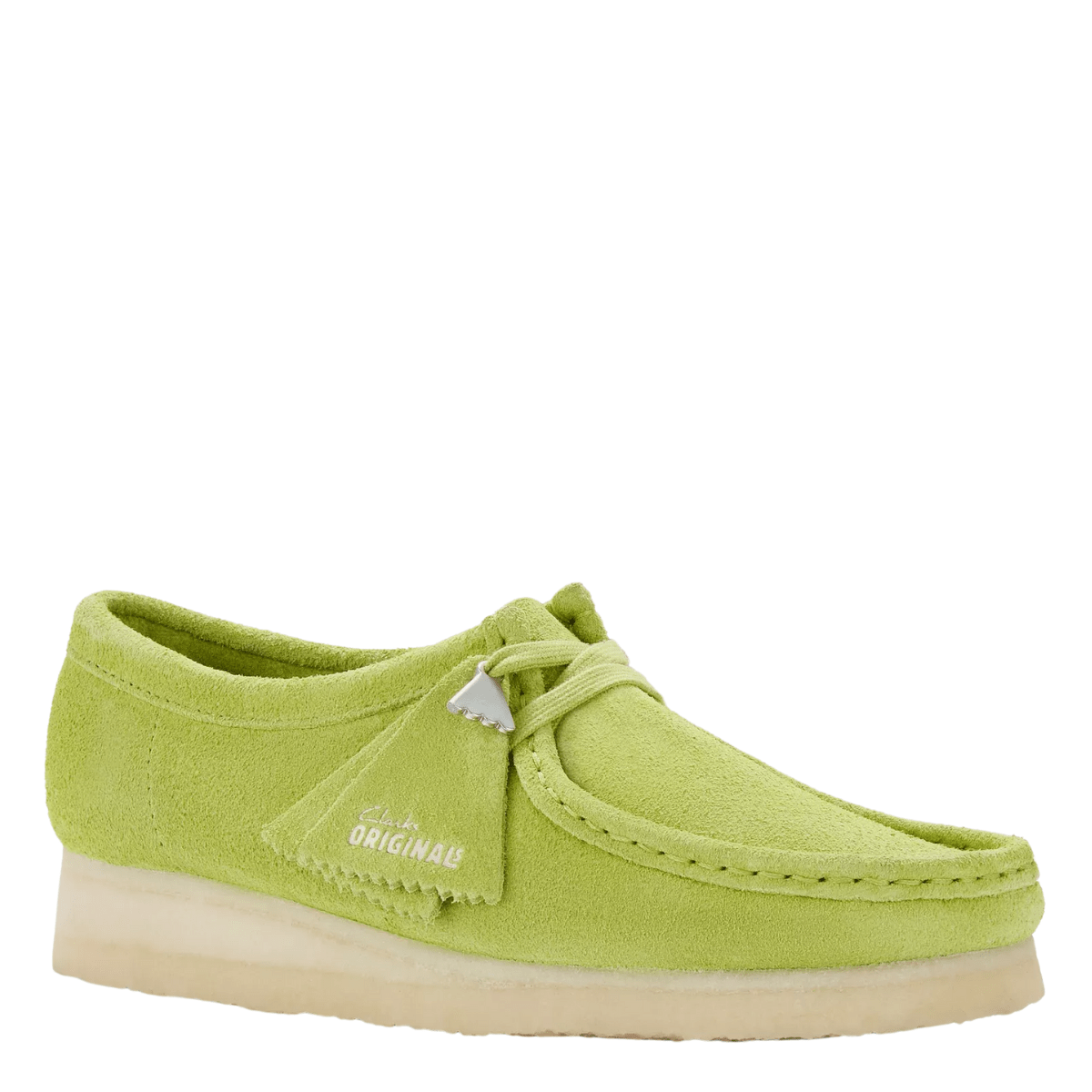 Clarks Men's Wallabee in Lime Suede - Getoutside Shoes