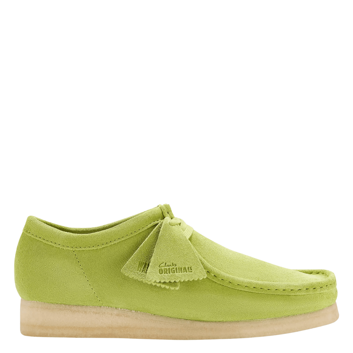 Clarks Men's Wallabee in Lime Suede - Getoutside Shoes