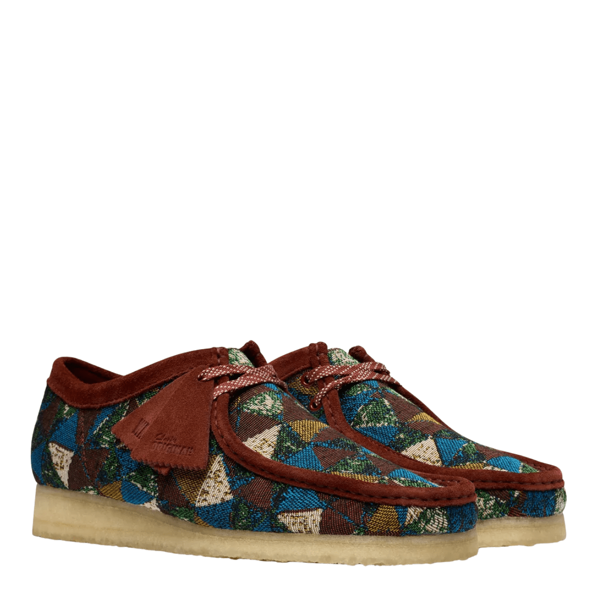 Clarks Men's Wallabee in Multicolour Textile - Getoutside Shoes