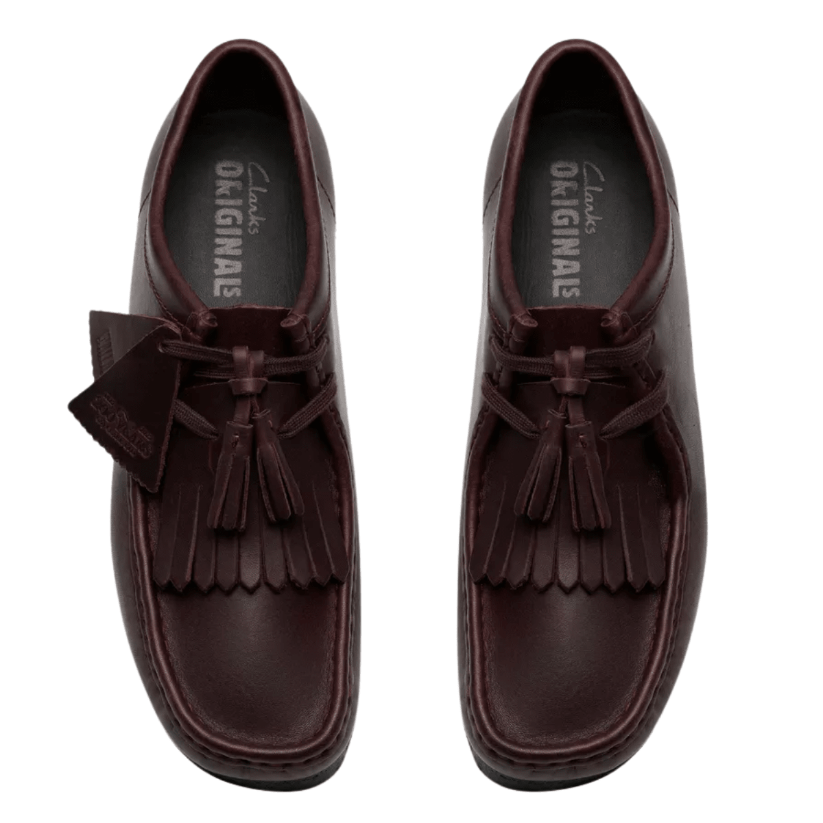 Clarks Men's Wallabee in Purple Grape Leather - Getoutside Shoes