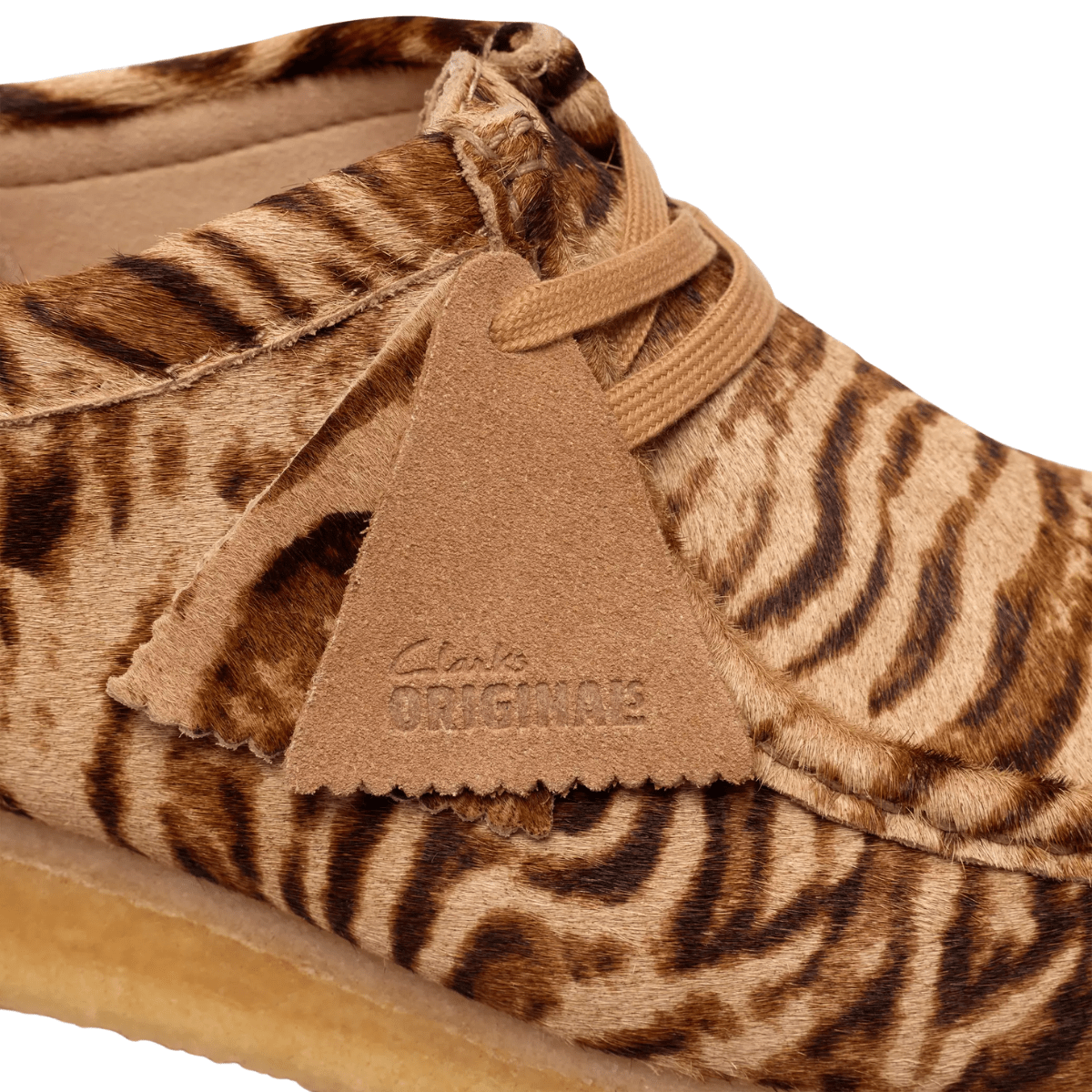 Clarks Men's Wallabee in Tiger Print - Getoutside Shoes