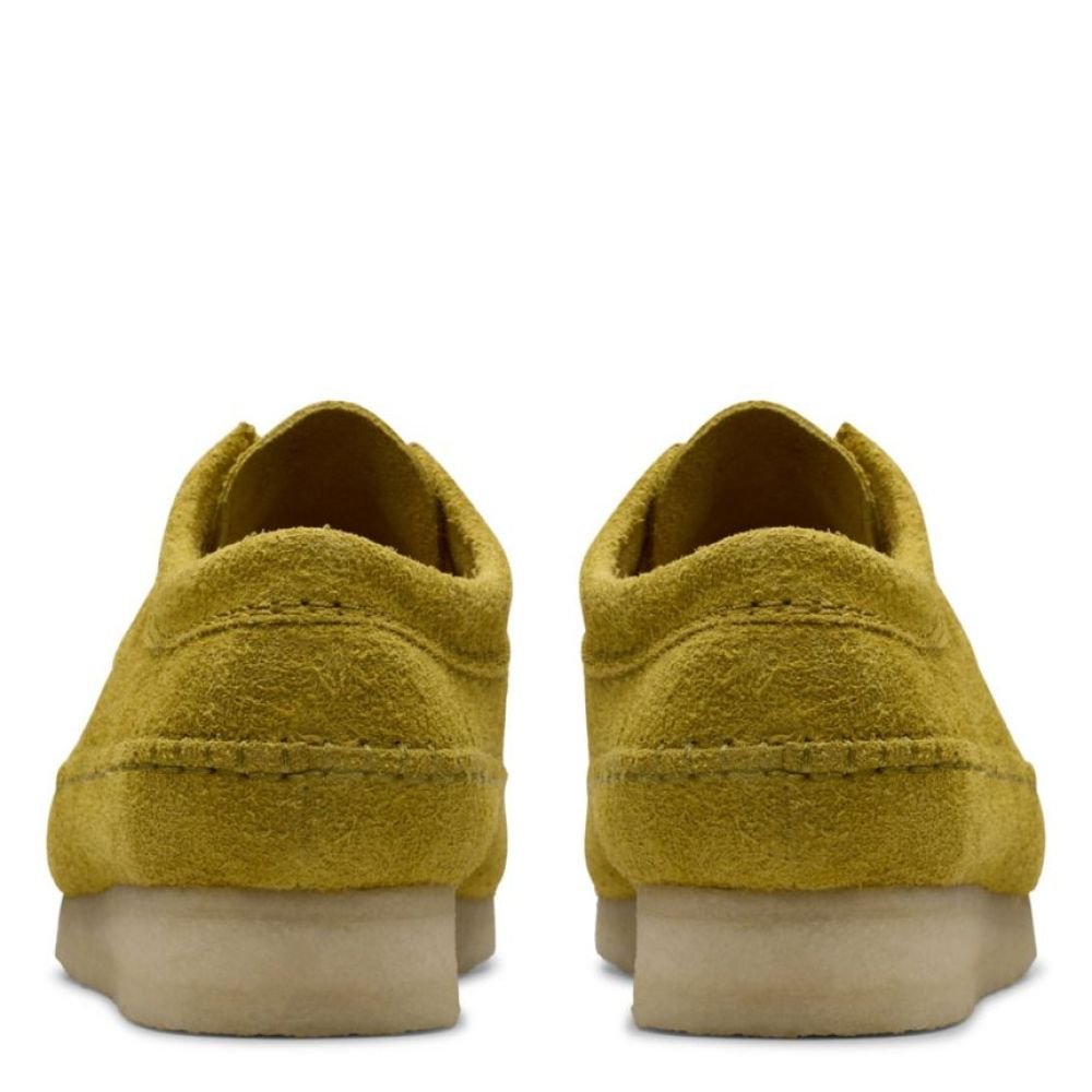 Clarks Men's Weaver in Olive Suede - Getoutside Shoes