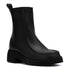 Clarks Women's Effery Zip in Black Leather - Getoutside Shoes