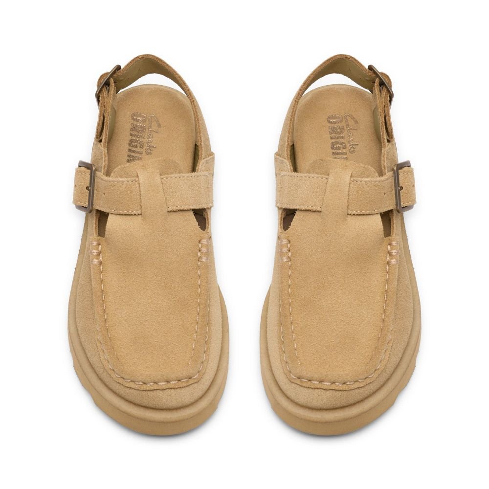Clarks Women's Meare Easy in Maple Suede - Getoutside Shoes