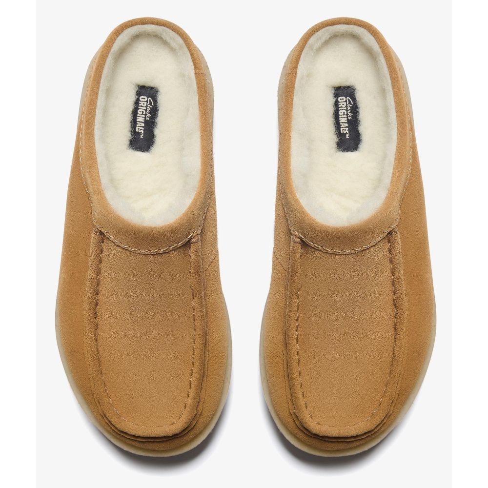 Clarks Women's Meare Mule in Caramel - Getoutside Shoes