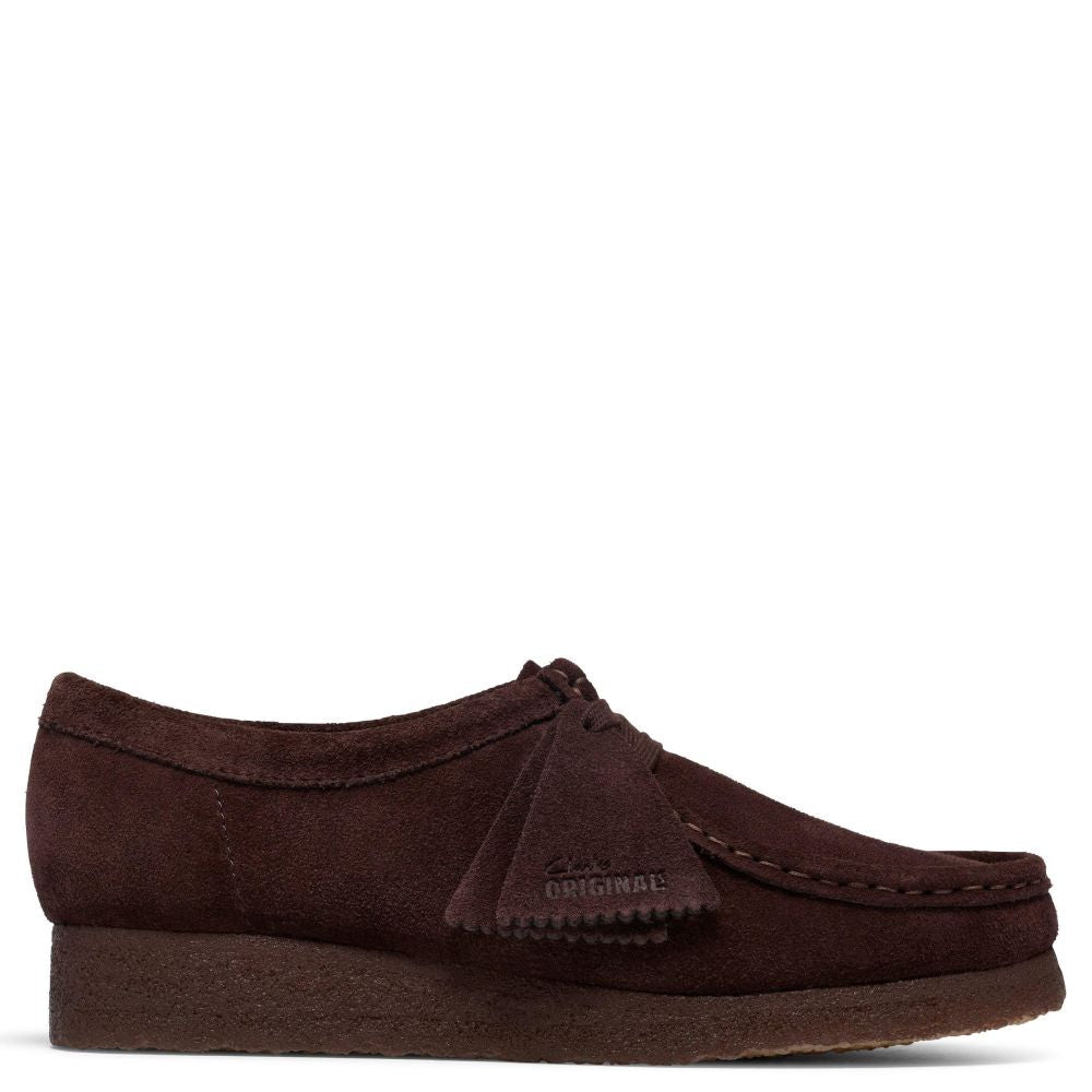 Clarks Women's Wallabee in Chocolate Suede - Getoutside Shoes