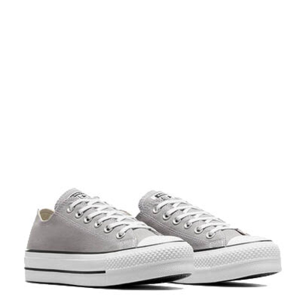 Converse Women&#39;s Chuck Taylor All Star Lift Platform Low Top in Totally Neutral/White/Black