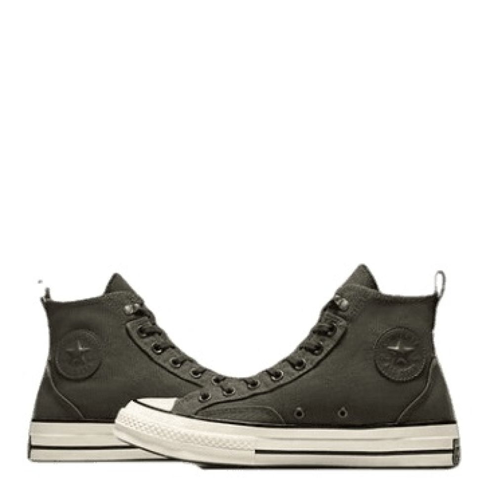 Converse Chuck 70 Jungle Cloth Overlay in Cave Green/Cave Green/Egret