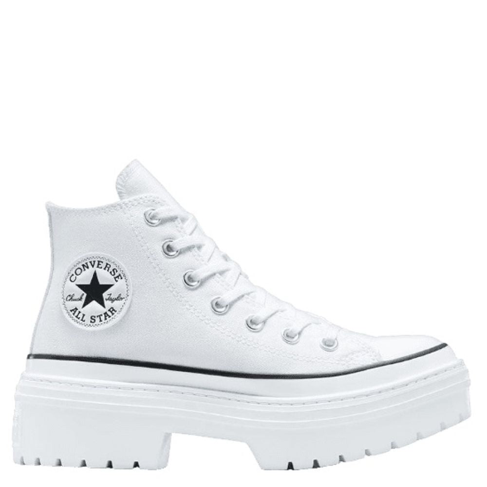 Converse Women's Chuck Taylor All Star Lugged Heel Platform in White/Black/Egret