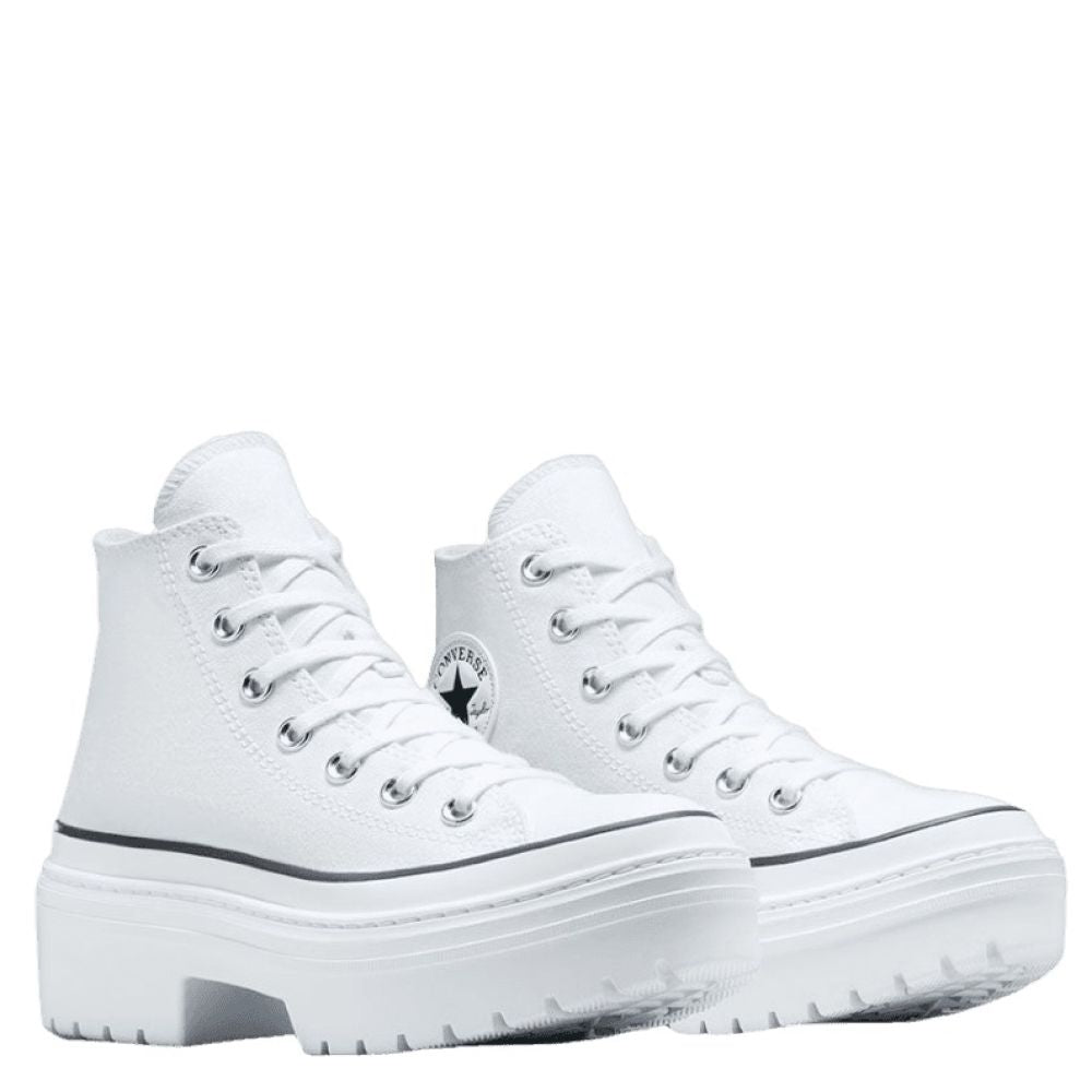 Converse Women's Chuck Taylor All Star Lugged Heel Platform in White/Black/Egret