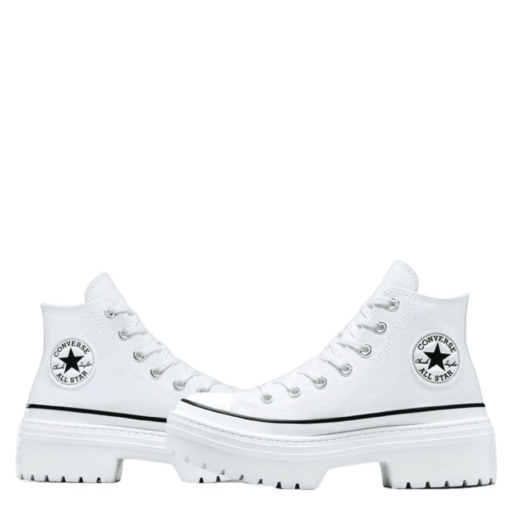 Converse Women's Chuck Taylor All Star Lugged Heel Platform in White/Black/Egret