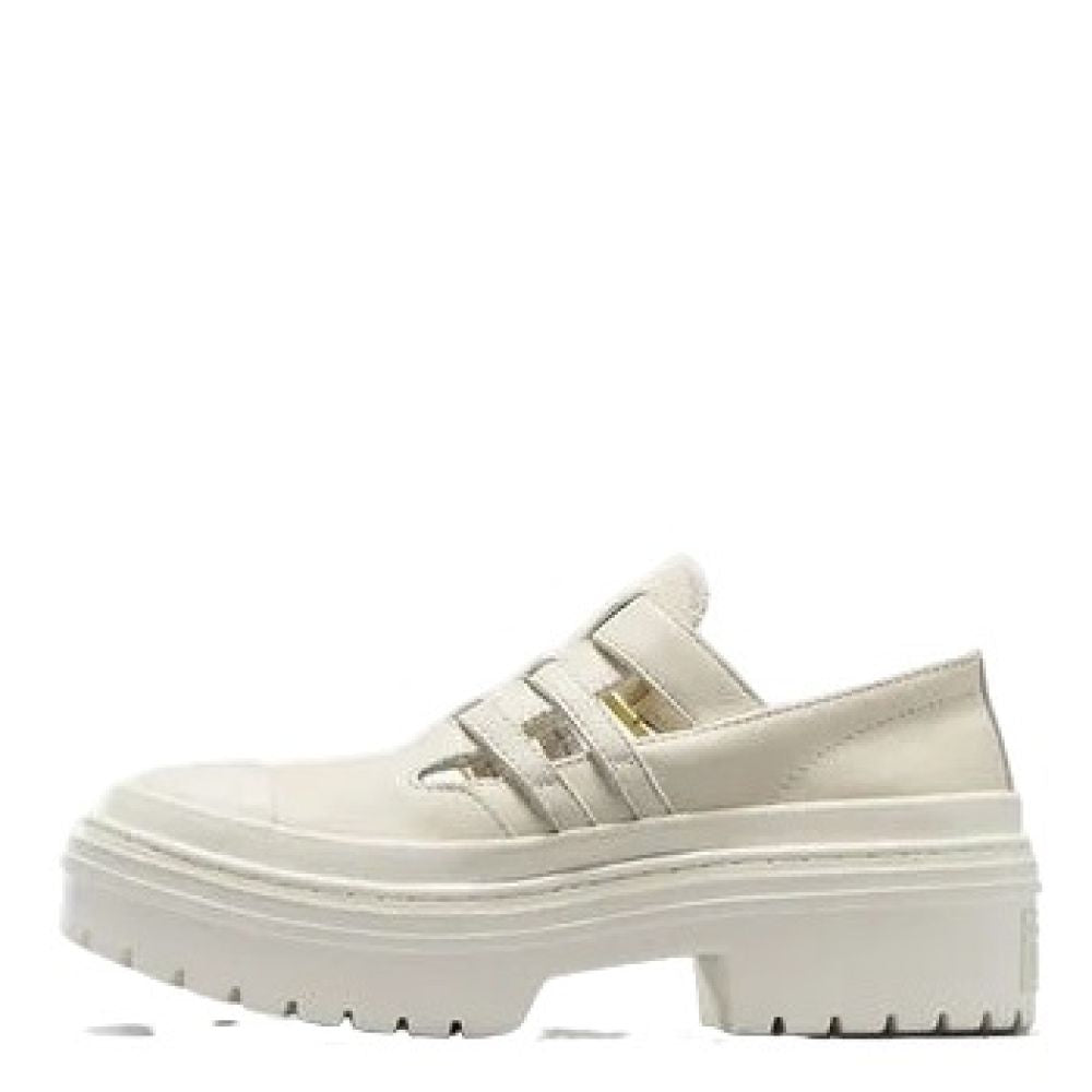 Converse Women&#39;s Chuck Taylor All Star Lugged Heel Mary Jane Platform in Egret/Egret/Gold