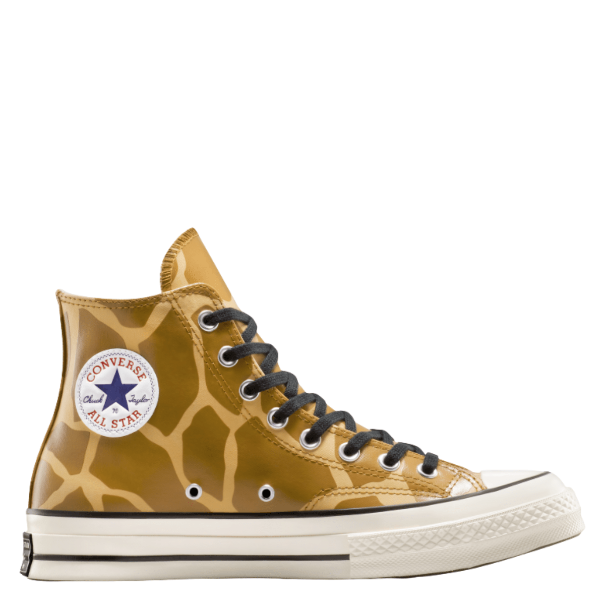 Converse Chuck 70 Glow-In-The-Dark Giraffe Print High Top in Ginger Snap/Egret/Gopher Gold - Getoutside Shoes