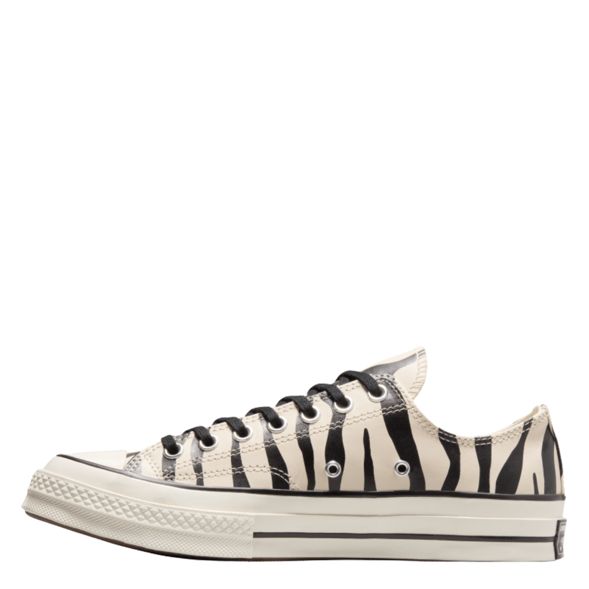 Converse Chuck 70 Glow - In - The - Dark Zebra Print Low Top in Light Dune/Black/Egret - Getoutside Shoes