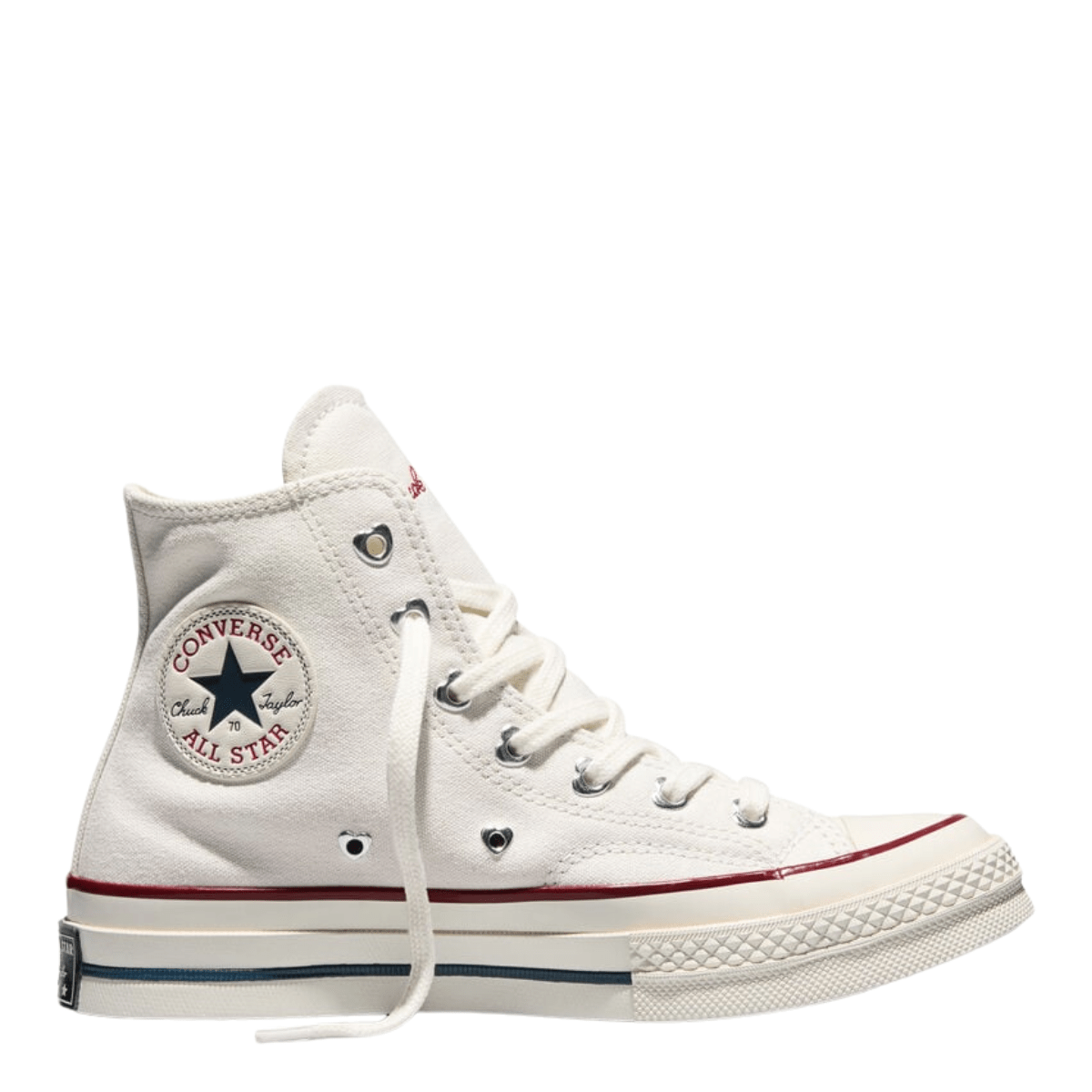 Converse Chuck 70 High Top Valentine's Day in Vintage White/Egret/Days Ahead Red - Getoutside Shoes