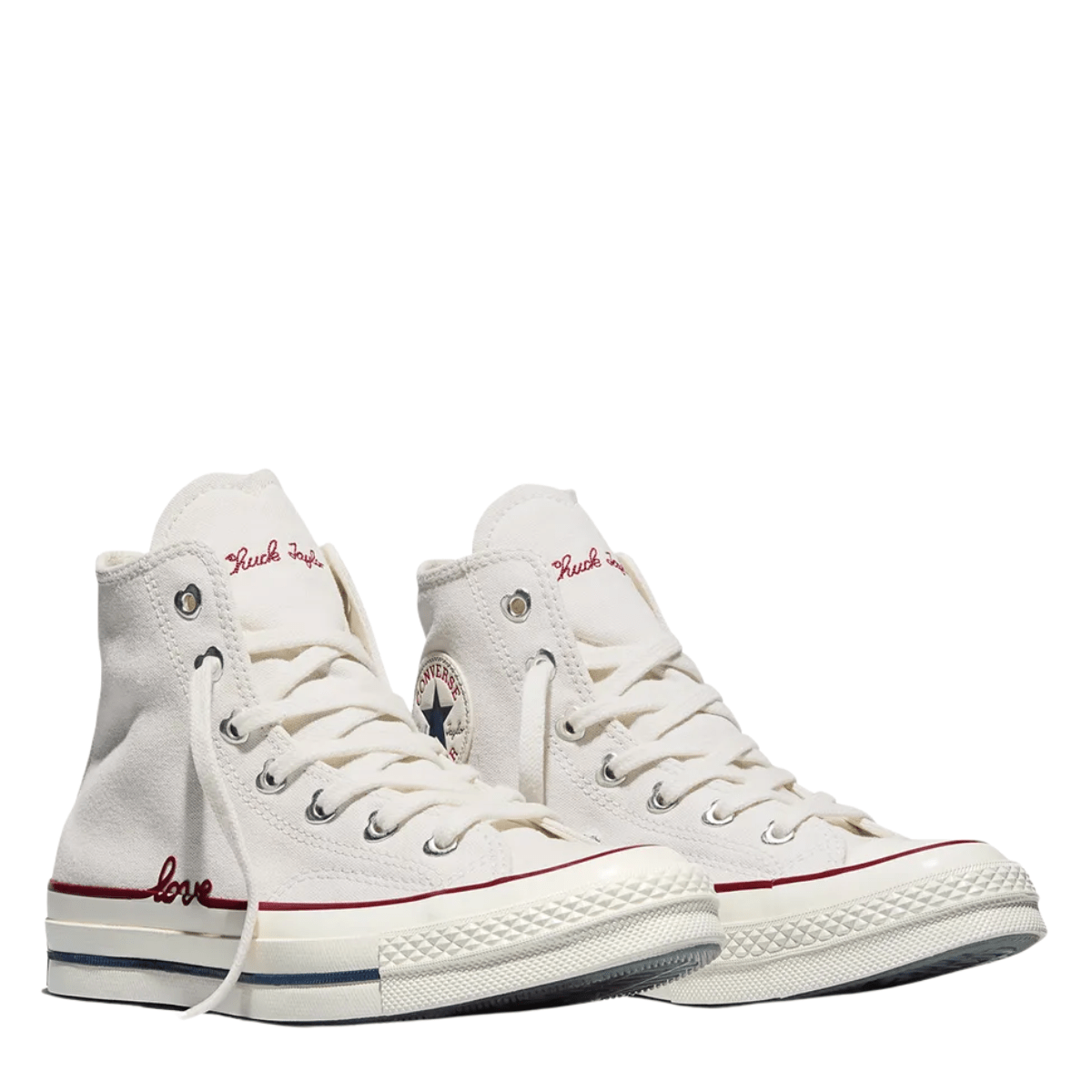 Converse Chuck 70 High Top Valentine's Day in Vintage White/Egret/Days Ahead Red - Getoutside Shoes