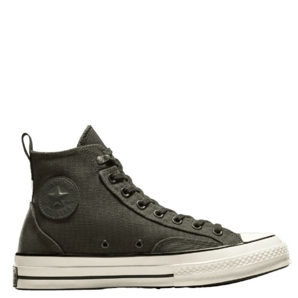Converse Chuck 70 Jungle Cloth Overlay in Cave Green/Cave Green/Egret - Getoutside Shoes