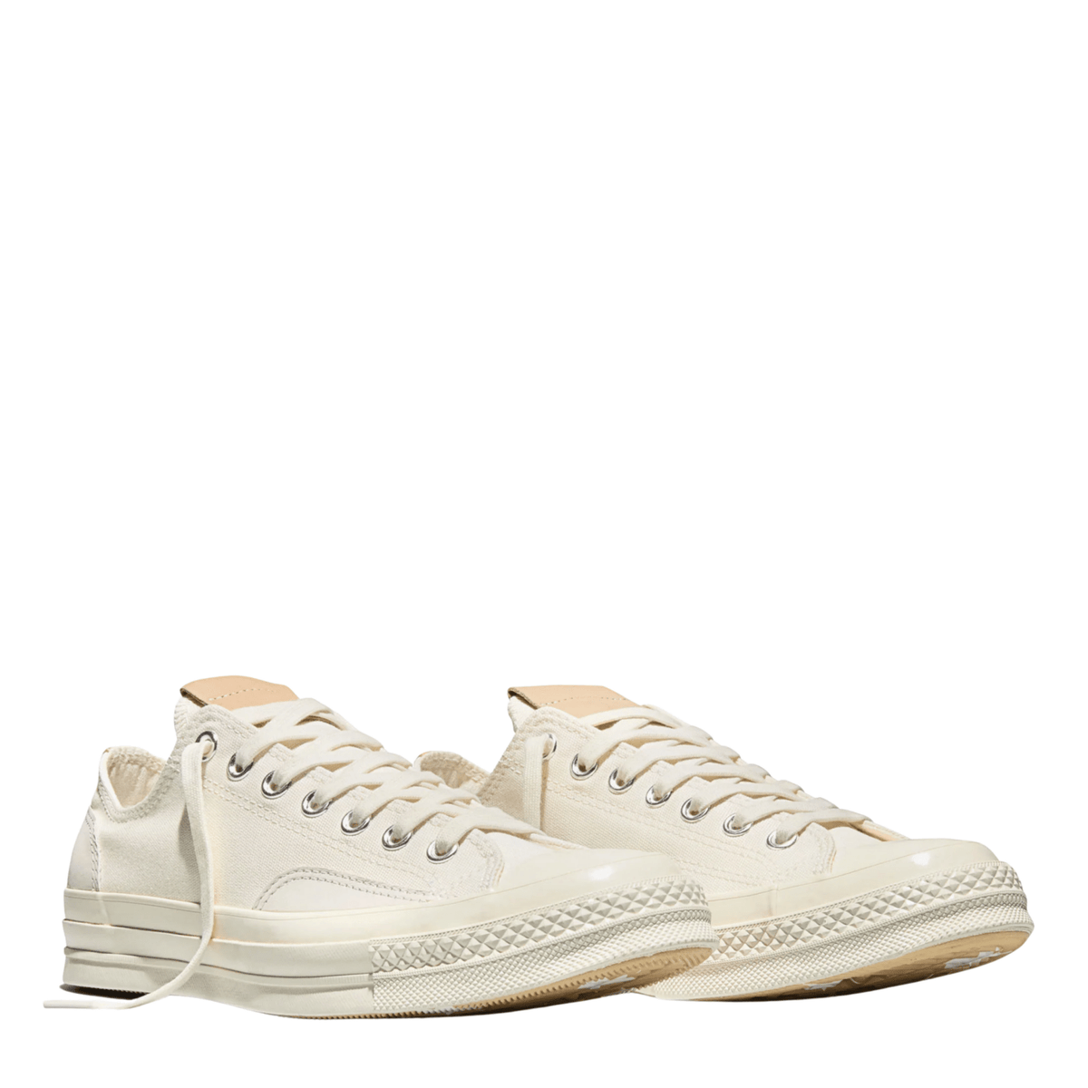 Converse Men's Chuck 70 Low Top Canvas & Suede in Egret/Egret/Hay Day Brown - Getoutside Shoes