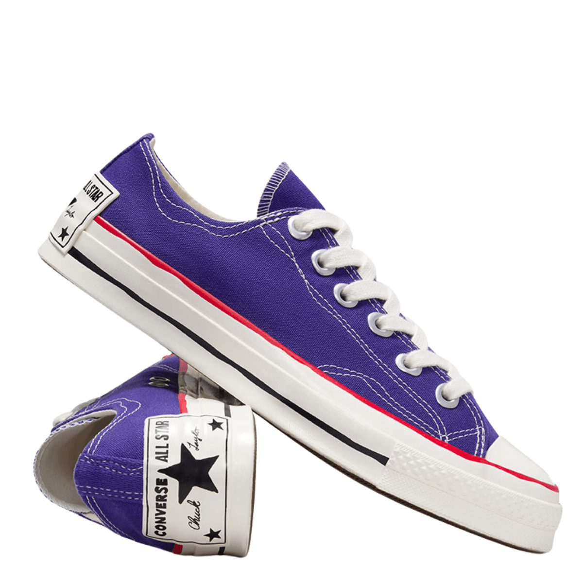 Converse Women's Chuck 70 Sketch Low Top in Court Purple/Egret/Red - Getoutside Shoes