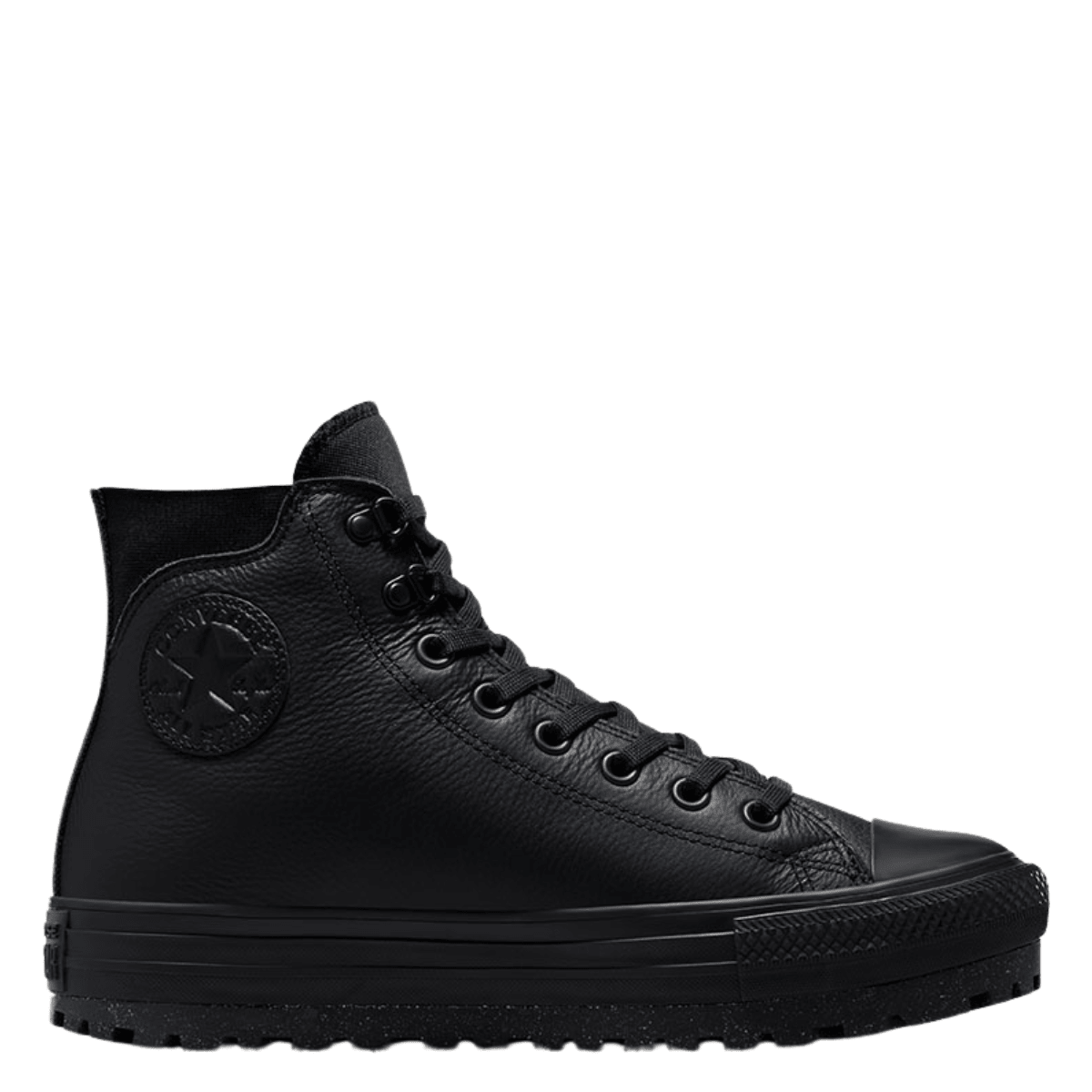 Converse Women's Chuck Taylor All Star City Trek Waterproof Boot High Top in Black/Black/Black - Getoutside Shoes