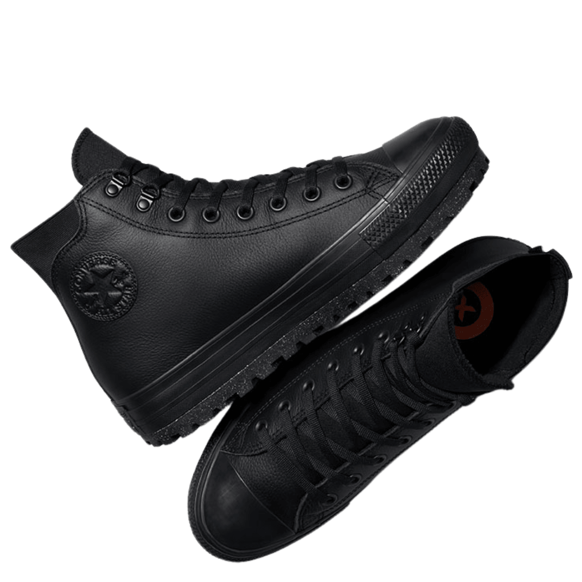 Converse Women's Chuck Taylor All Star City Trek Waterproof Boot High Top in Black/Black/Black - Getoutside Shoes
