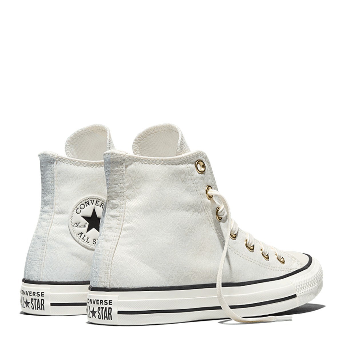 Converse Women's Chuck Taylor All Star High Top Shine in Egret/Black - Getoutside Shoes