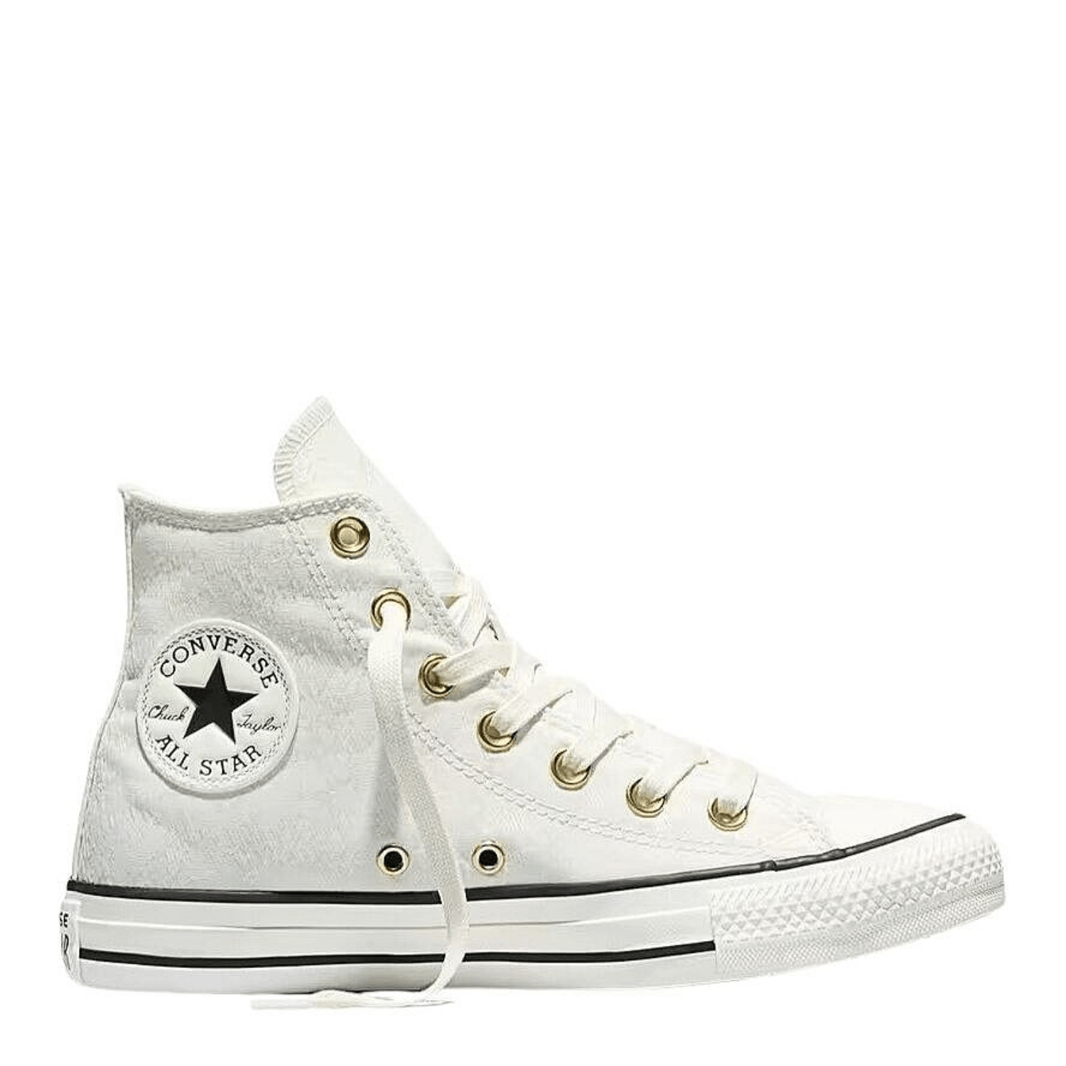Converse Women's Chuck Taylor All Star High Top Shine in Egret/Black - Getoutside Shoes