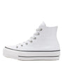 Converse Women's Chuck Taylor All Star Lift High Top in White/White - Getoutside Shoes