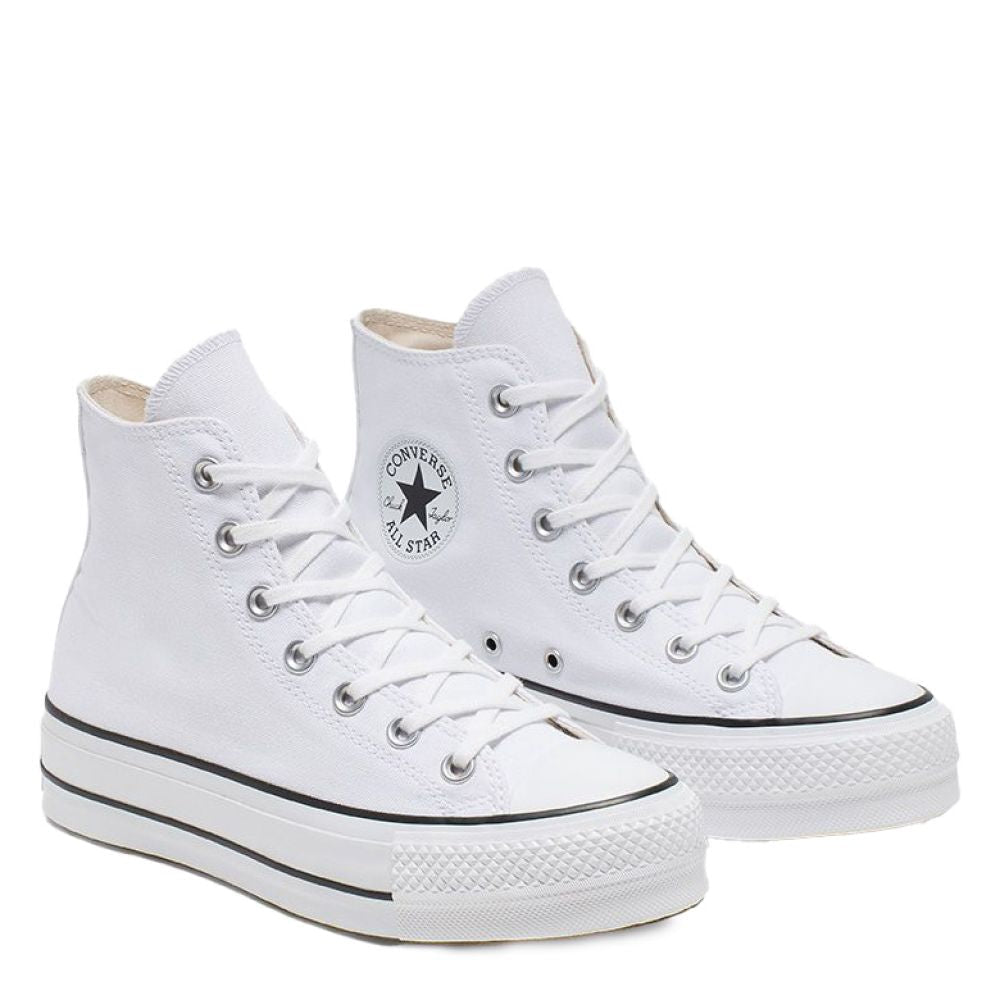 Converse Women's Chuck Taylor All Star Lift High Top in White/White - Getoutside Shoes
