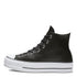Converse Women's Chuck Taylor All Star Lift Leather High in Black/White - Getoutside Shoes