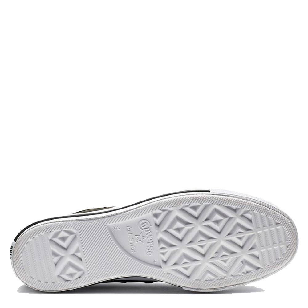 Converse Women's Chuck Taylor All Star Lift Leather High in Black/White - Getoutside Shoes