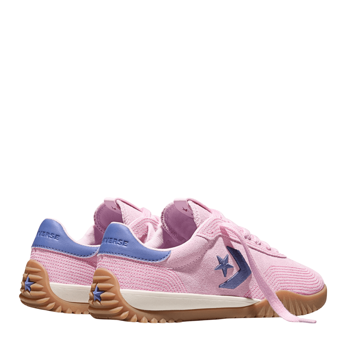 Converse Women's Run Star Trainer Stitched Suede in New Found Bloom/Pink - Getoutside Shoes