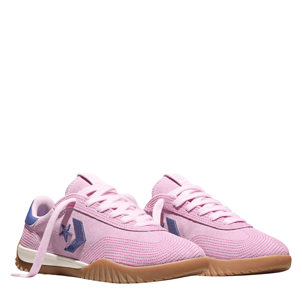 Converse Women's Run Star Trainer Stitched Suede in New Found Bloom/Pink - Getoutside Shoes