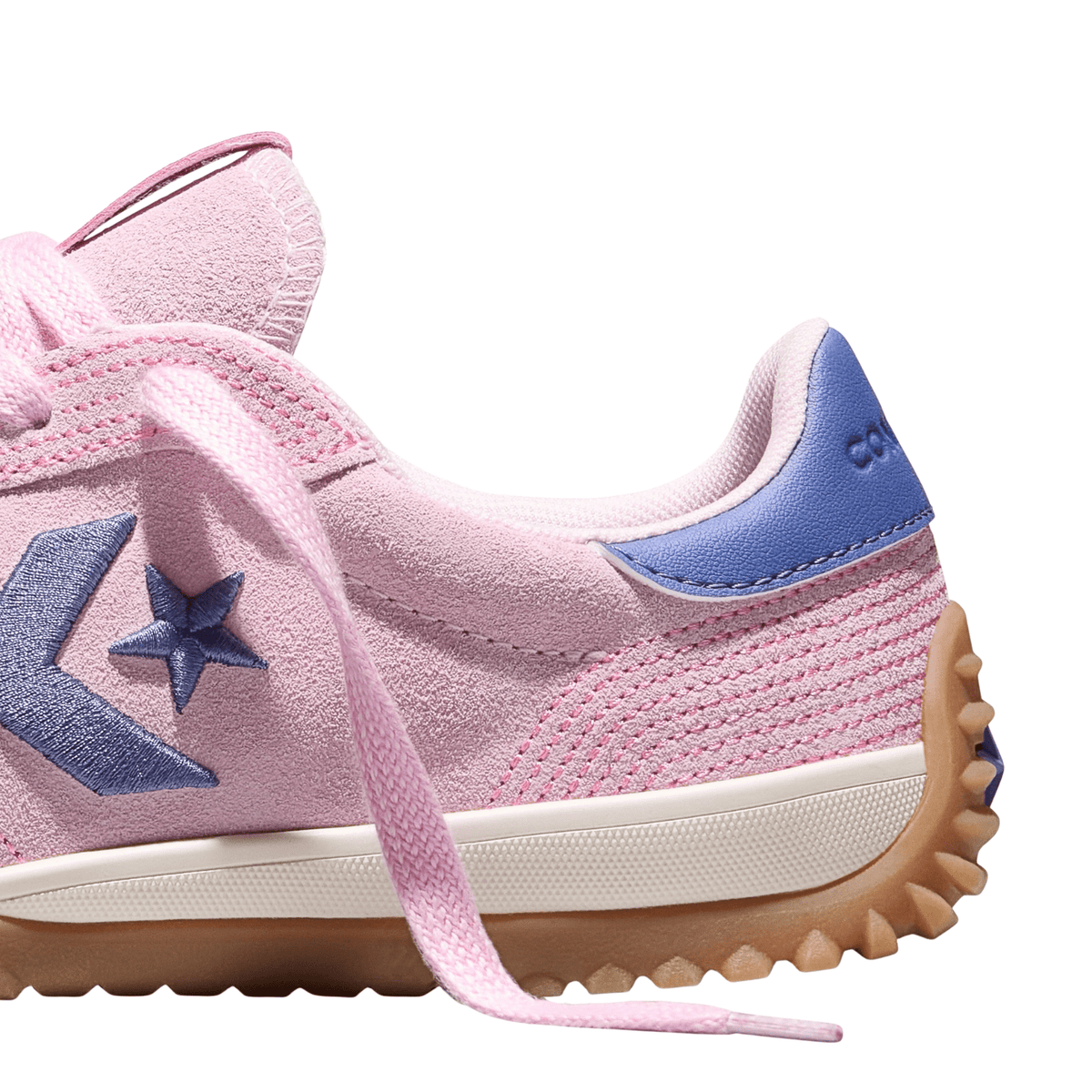 Converse Women's Run Star Trainer Stitched Suede in New Found Bloom/Pink - Getoutside Shoes