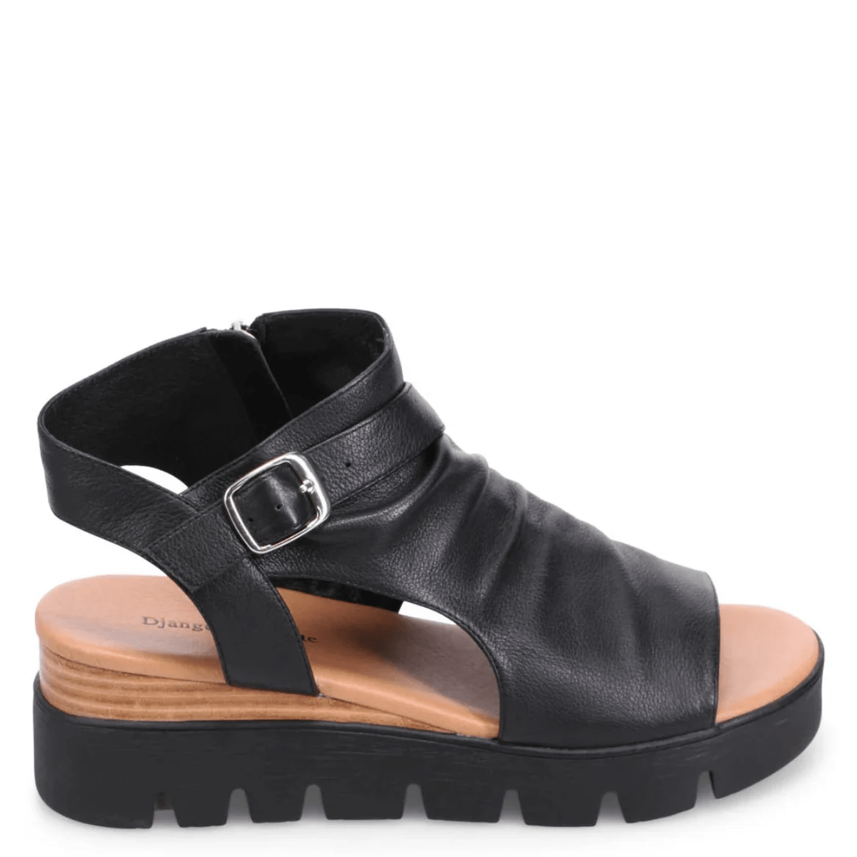 Django & Juliette Women's Ruffus in Black - Getoutside Shoes