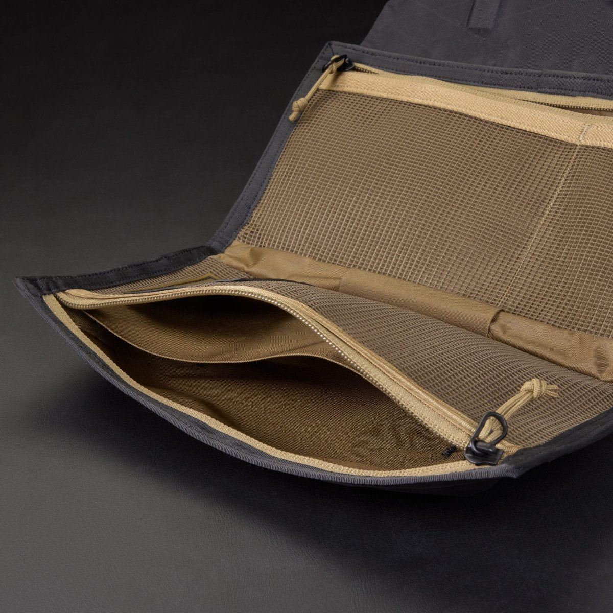 Evergoods Civic Access Pouch 1L - X-Pac in Black and Coyote Brown - Getoutside Shoes