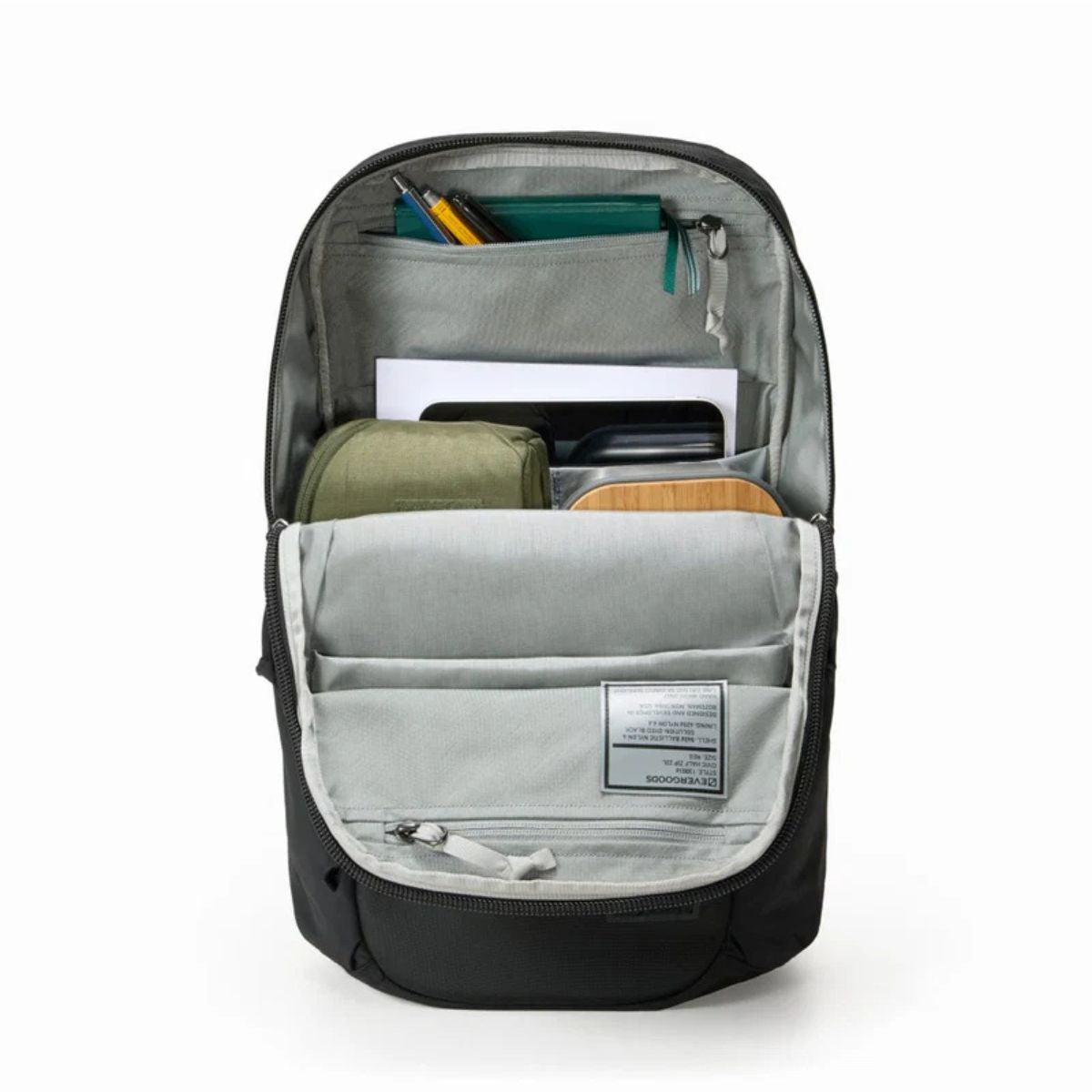 Evergoods Civic Half Zip 22L in Solution Dyed Black - Getoutside Shoes