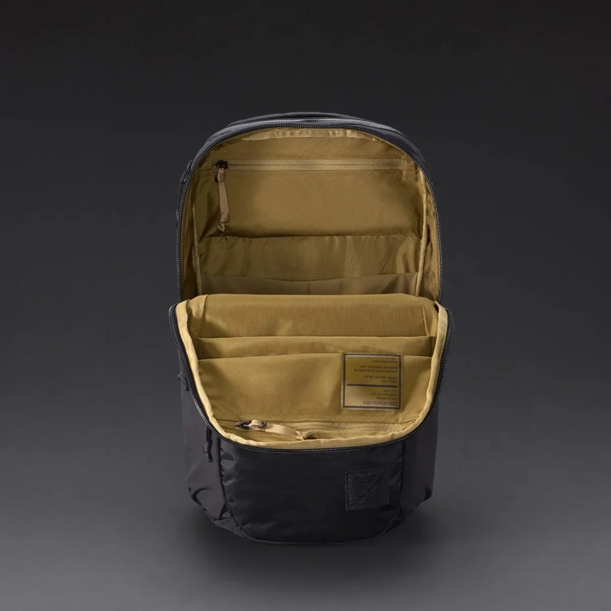 Evergoods Civic Half Zip 22L - X-Pac in Black and Coyote Brown - Getoutside Shoes